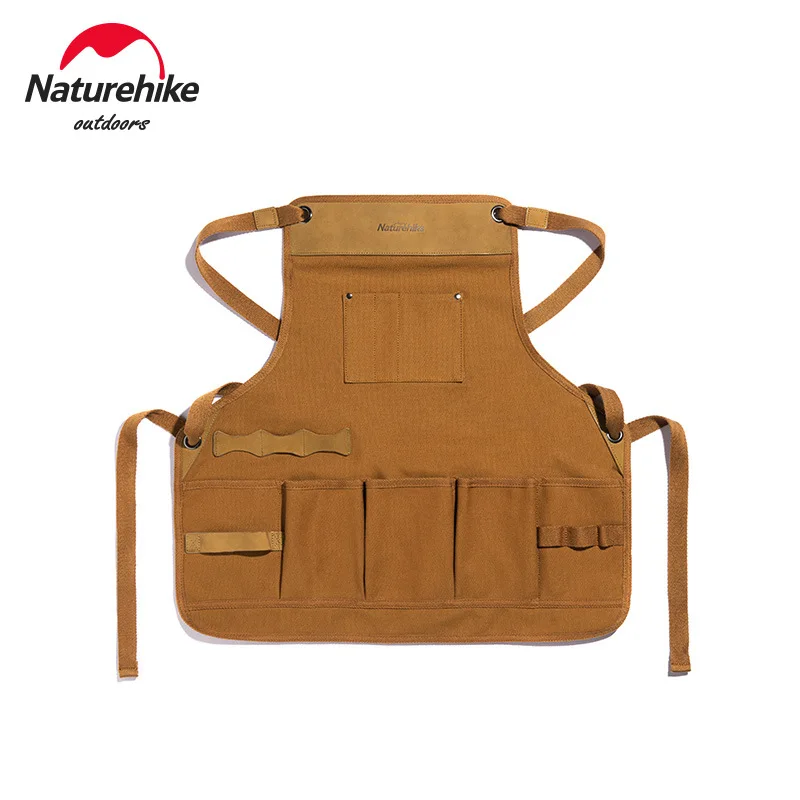 Naturehike Multi-Functional Leather Apron Outdoor Camp Wear Resisting Cowhide Picnic open Work Clothes Park Garden Vest