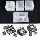 Силиконовая форма для изготовления ювелирных изделий, 3 шт.