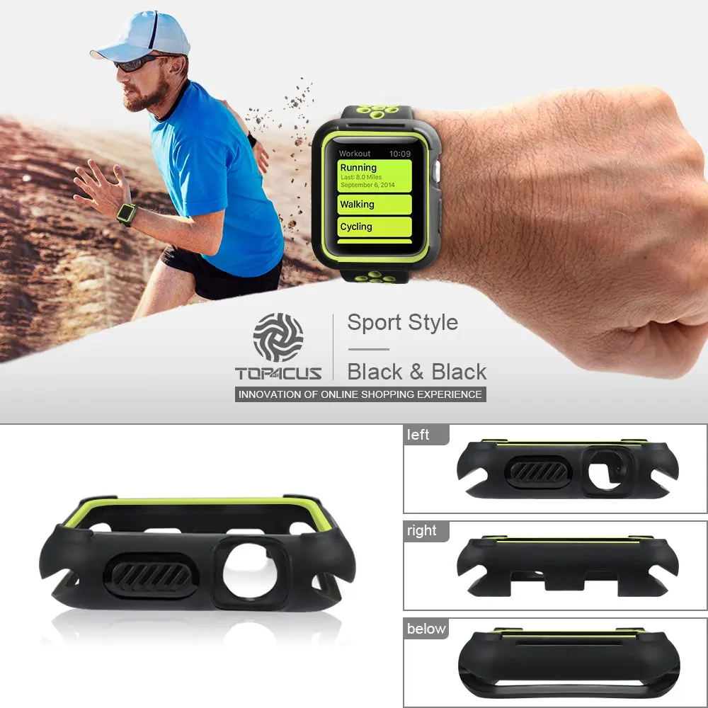 Чехол для часов Apple Watch 5/4/3/2/1 40 мм 44 Мягкий силиконовый чехол в стиле Ni ke iWatch Series 5 4 3