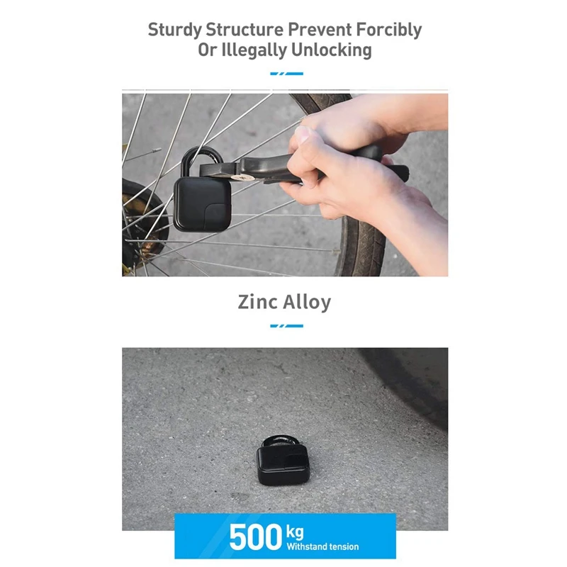 Умный биометрический замок отпечатков пальцев перезаряжаемый трос с замком для