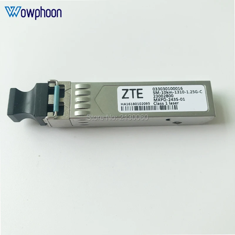 Бесплатная доставка оригинальный ZTE sfp модули SM 10km 1310 1.25G оптический Tranceiver