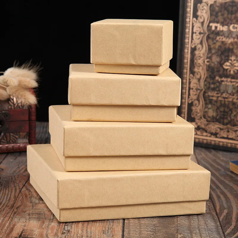 

Высококачественная коричневая крафт-бумага, любимая бижутерия, Винтажный дизайн, подарочная упаковка, чехол, шкатулка, серьги, кольцо, подв...