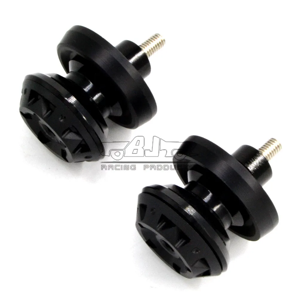 M6 Black Bobbins 6 мм M6 M8 10 мм маятник мотоцикл слайдерные катушки поворотный рычаг стенд бобины винты болты для Yamaha R3 R25 FZ8 YZFR1 R6 MT09 - Цвет: M6 Black Bobbins