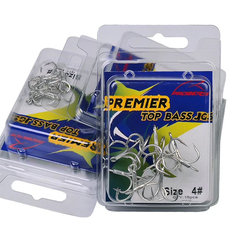 

High-Carbon Steel Saltwater Fishing Hook 50pcs/lot 1X High Strength Hooks 2/0#-1/0#-1#-2#-4#-6#-8# Matte Tin Treble Hooks