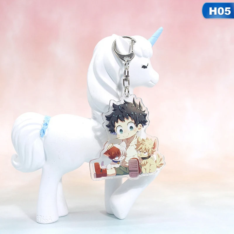 1 шт. аниме My Hero Academy Bakugo Katsuki Todoroki Shoto брелок для ключей