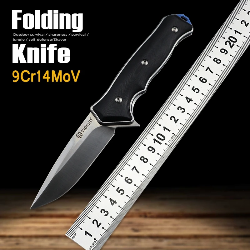 Складной нож D2 со стальной рукояткой G10 тактический охотничий Клинок для