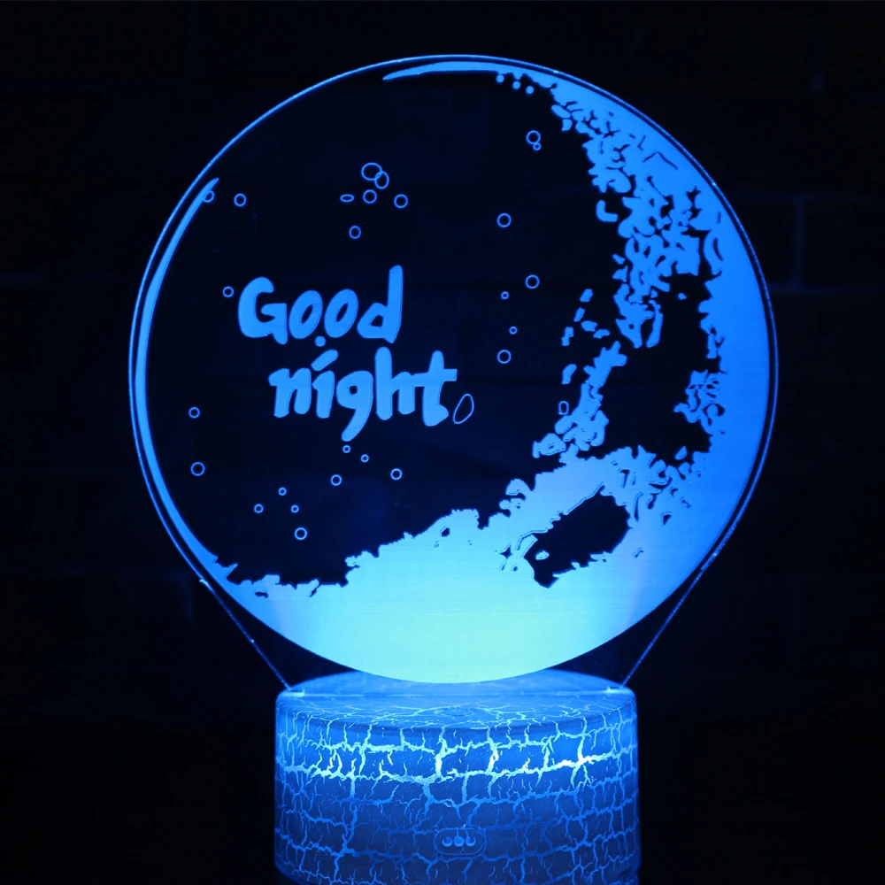 

Children's Decoration Star and Moon Series 3D Table Lamp Usb Creative Gift Light Led Colorful Touch Remote Control Night Light
