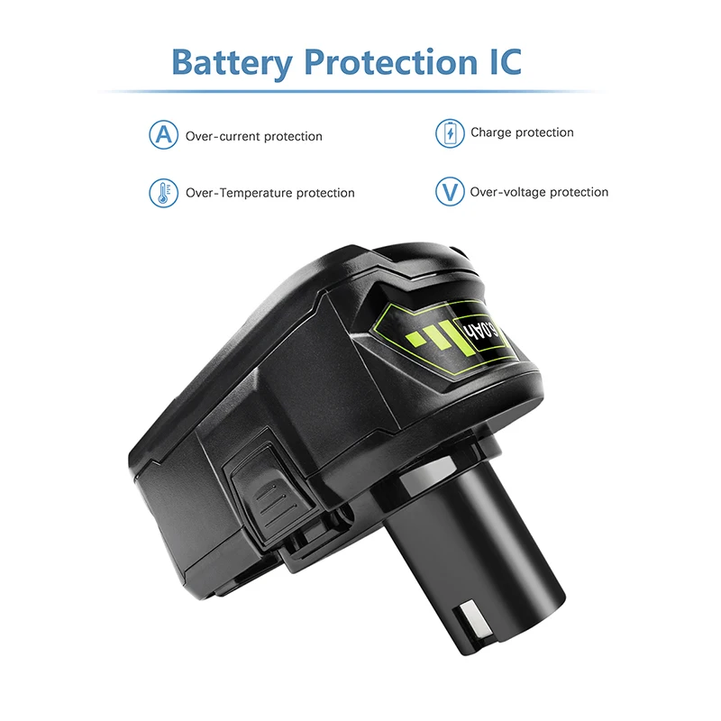 6 0 Ач P108 сменная батарея для Ryobi 18 В литиевая P102 P103 P104 P105 P107 P109 в + беспроводной