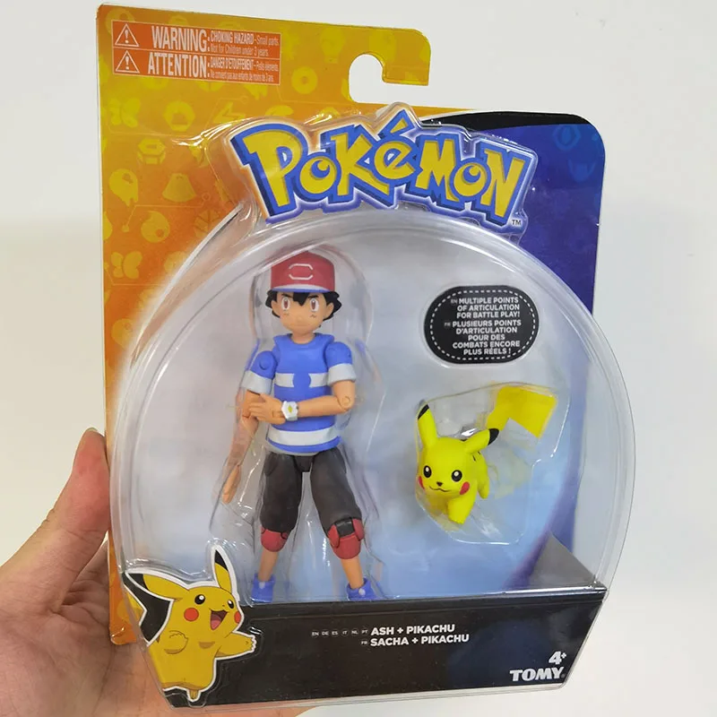 Экшн фигурки Takara Tomy аниме тренировочные Покемоны пепельный Кетчум с пикой куклы