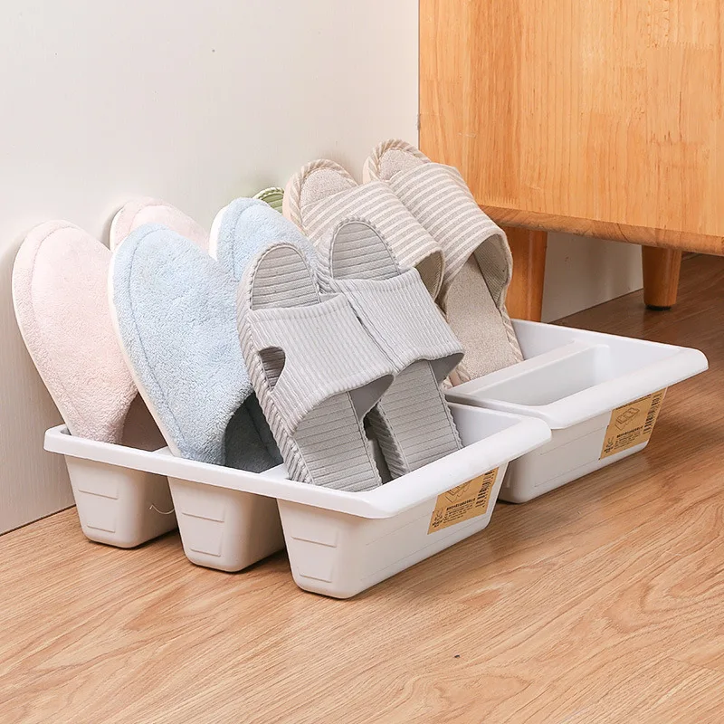 

Household Slippers Storage Shoe Rack Upright Sandals Shoes Organizer Dustproof Shoe Cabinet Closet Finishing Racks Shoes Holder