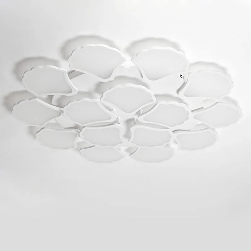 Светодиодная люстра современная лампа для гостиной спальни кухни белый блеск