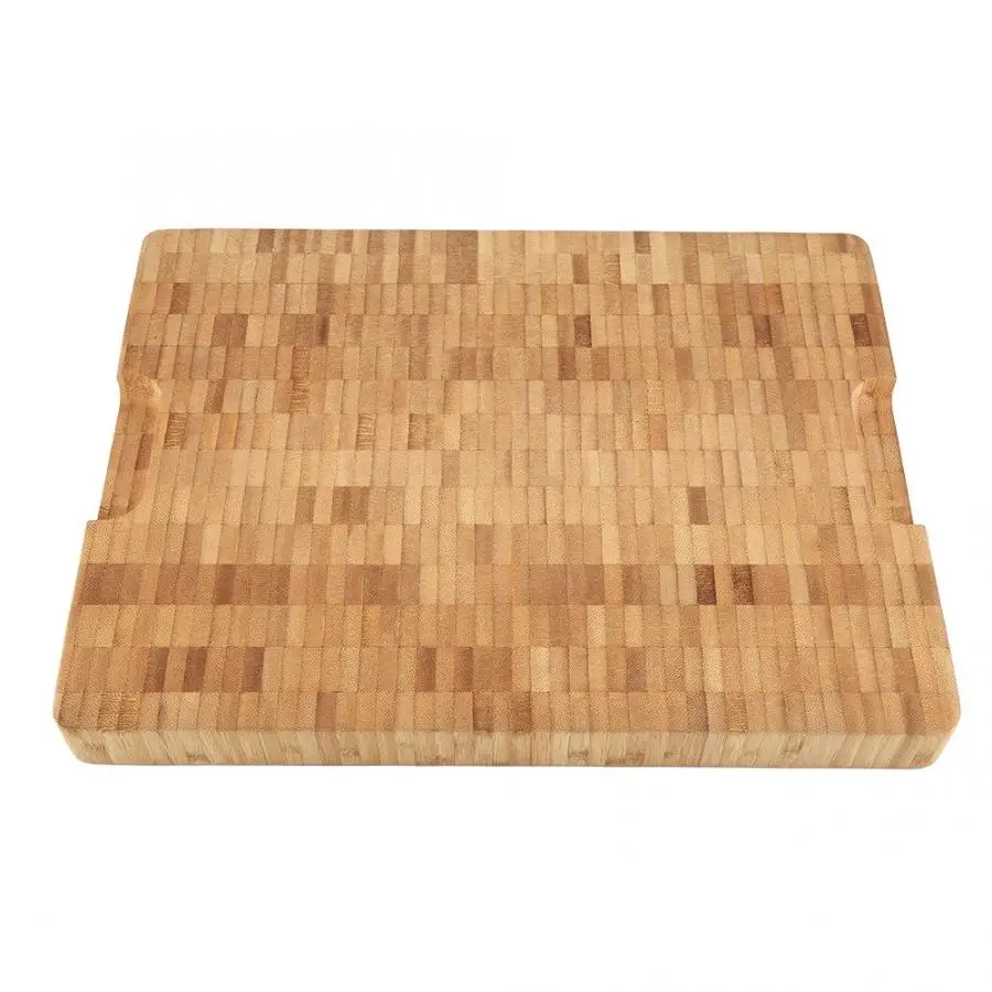 Прямоугольная большая Концевая зерно бамбуковая разделочная доска блок