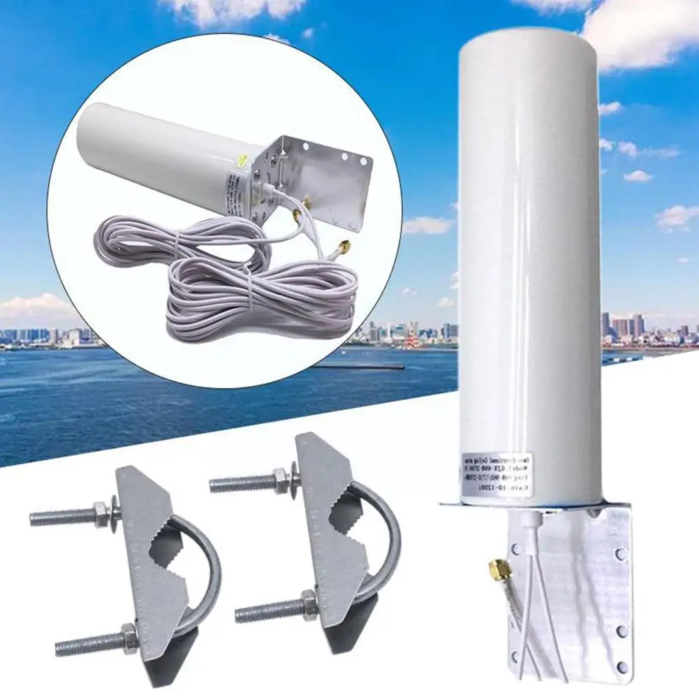 Усиленная Антенна в белом корпусе маршрутизатор внешняя сетевая карта антенна