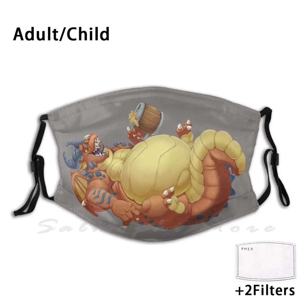 Маска Dragon Ale (красная без этикетки) ящерица дракона большая Пивная этикетка