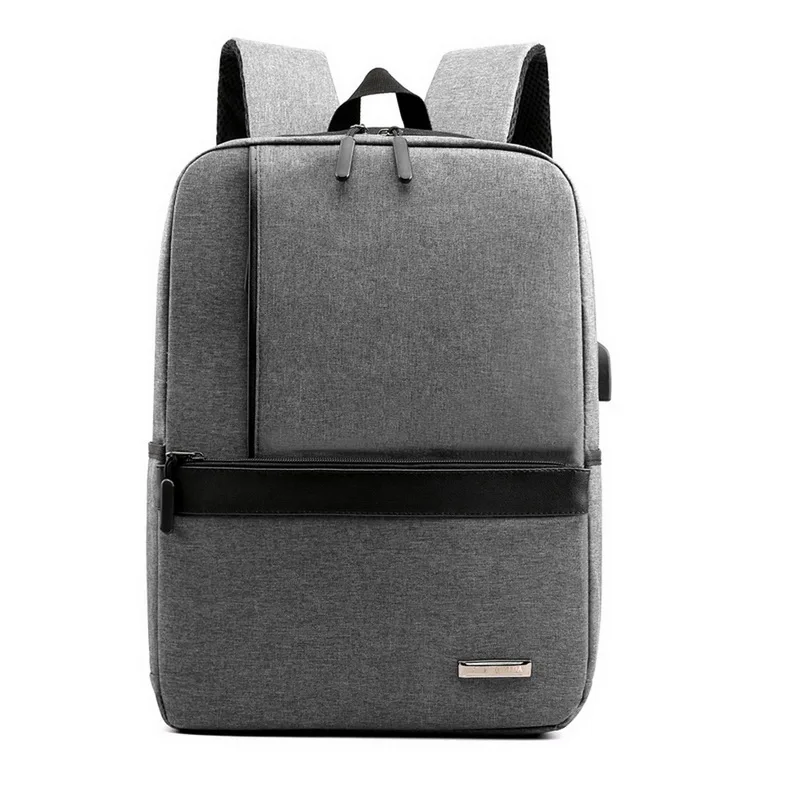 dark gray 3 Рюкзак для ноутбука с зарядкой от usb 15,6 дюймов, рюкзак для женщин и мужчин, школьные сумки для девочек-подростков, мужской рюкзак для колледжа и путешествий - Цвет: dark gray 3