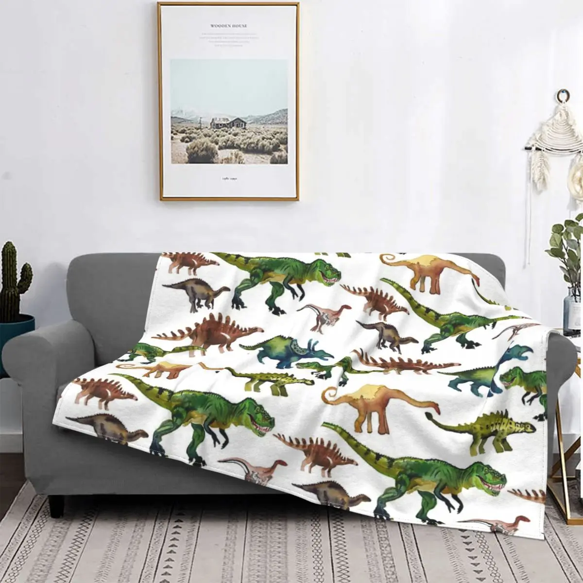 

Manta de dinosaurio, para cama colcha, manta de muselina a cuadros, manta térmica a cuadros y fundas