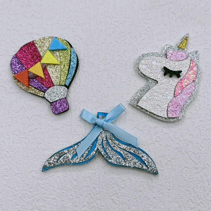 10 шт./партия блестящие шарики с единорогом