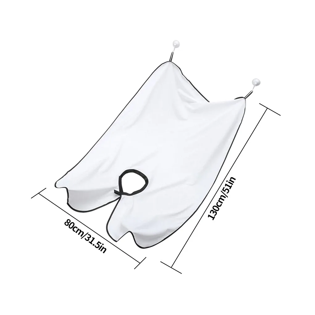 Мужской фартук для ванной мужской черный бороды бритья волос водонепроницаемый