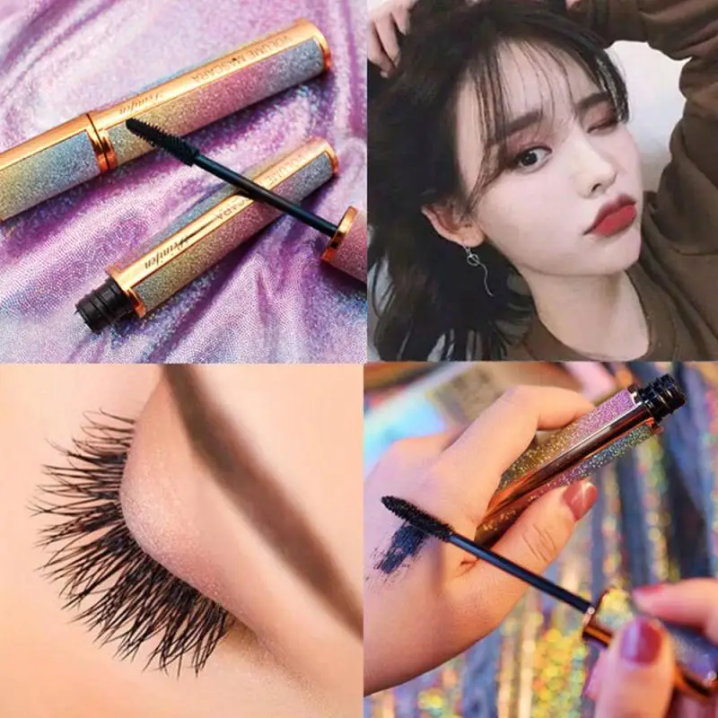

2020 New Starry Sky Mascara 4D Waterproof Fiber Silk Eyelash Thick Curling Natural Lengthening Eye Lash Rimel Black Eyes Makeup