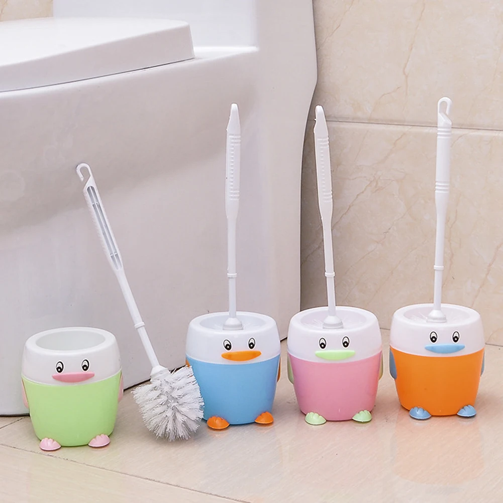 1 шт. Новая креативная забавная щетка для унитаза супер милая глупая маленькая