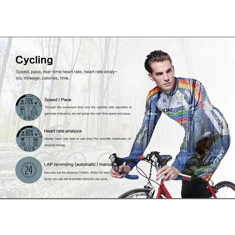 S966 GPS Смарт-часы для мужчин монитор сердечного ритма давление воздуха