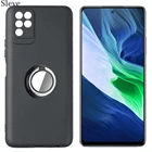 Чехол для Infinix Note 11 10 X693, черный матовый мягкий чехол с кольцом на палец для Infinix Note10Pro X695 NFC Hot 11S