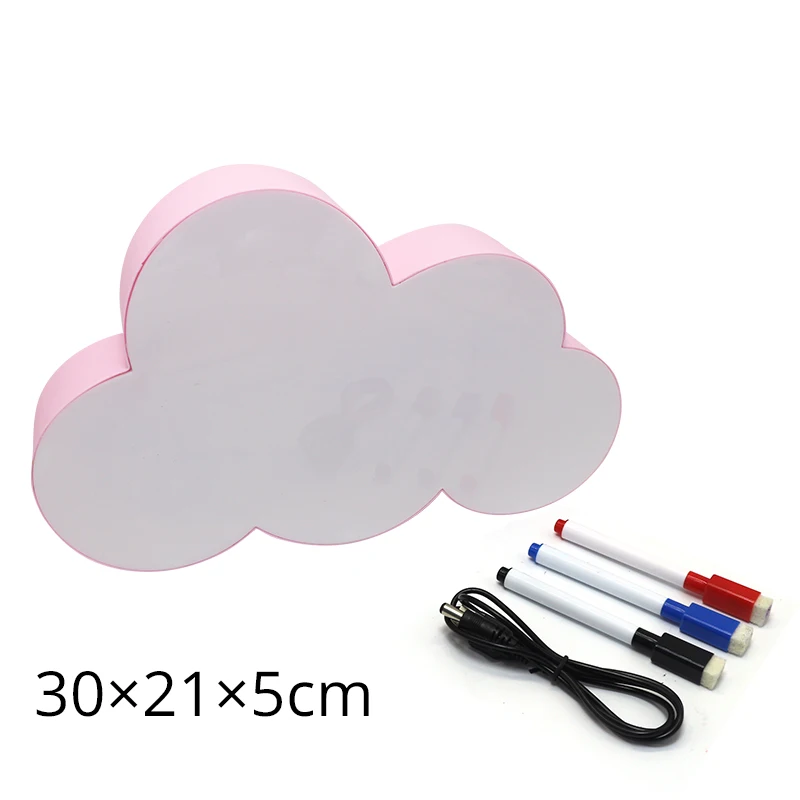 Pink Cloud USB Светильник с надписью Hinnixy s Box, перезаписываемый светодиодный ночник, рекламный светильник в форме звезды, Рождественский подарок - Испускаемый цвет: Pink Cloud USB
