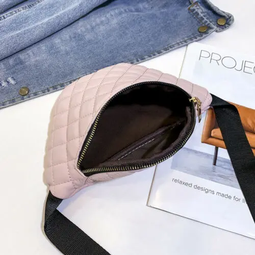 Женская поясная сумка для путешествий кошелек на пояс денег Блестящий