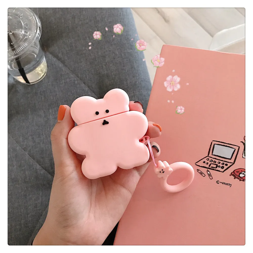 830036 Q UNCLE модные чехлы карамельных цветов для Apple airpods силиконовые забавные маленькое печенье футляр для наушников для Apple airpod2 Крышка для наушников - Цвет: 830036