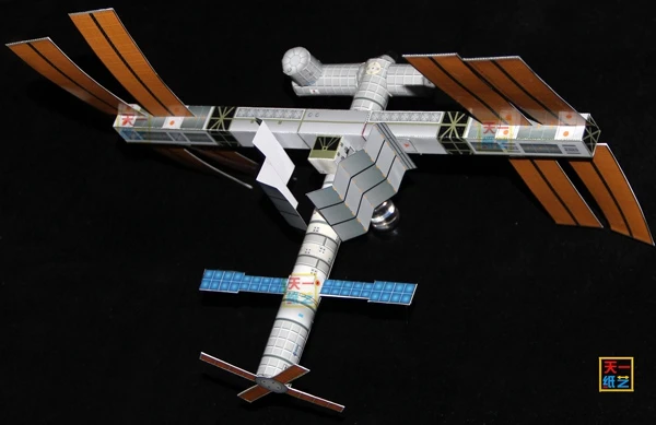 МКС 3D бумага модель сделай сам головоломка ручной науки аэрокосмической и
