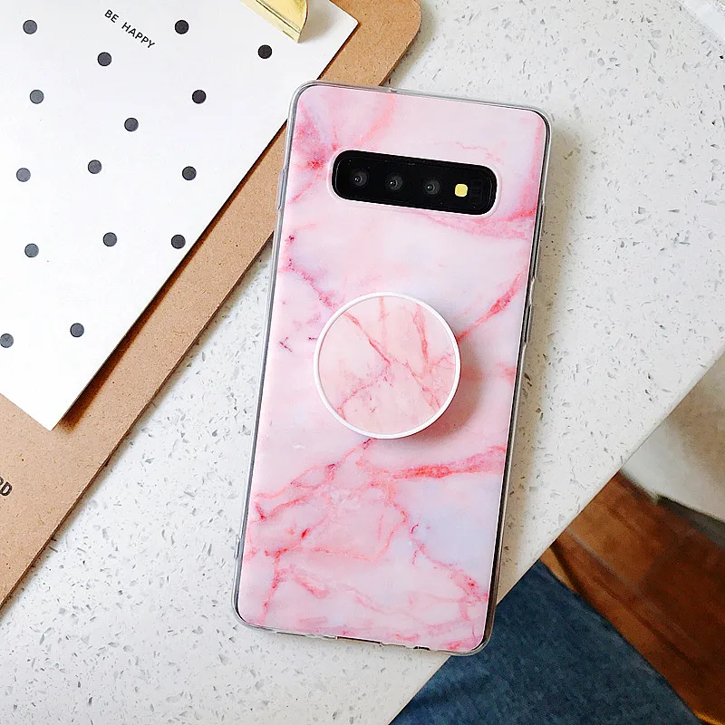 Матовый мраморный узор + складной чехол-подставка для Samsung Galaxy S20 Ultra Note 10 9 S9 S7 Edge S10