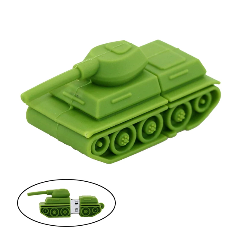 Модель танка с героями мультфильмов USB флешка 4 ГБ 8 16 32 64 128 USB2.0 флеш накопитель 256