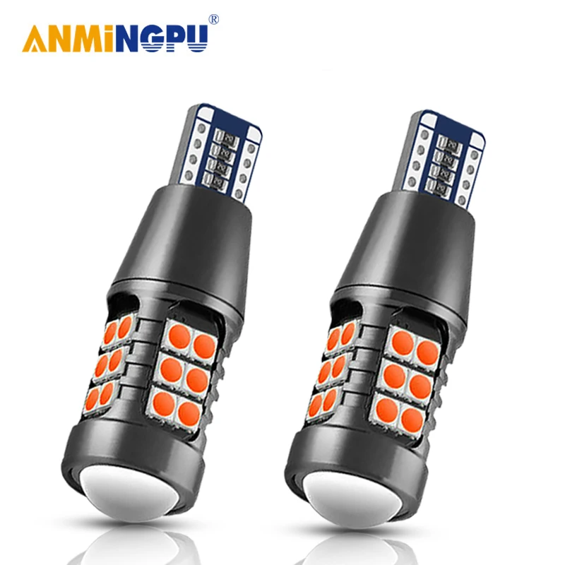 ANMINGPU 2x сигнальная лампа Led T15 921 лампы 27SMD 3030 чипы W16W Canbus супер яркий запасной