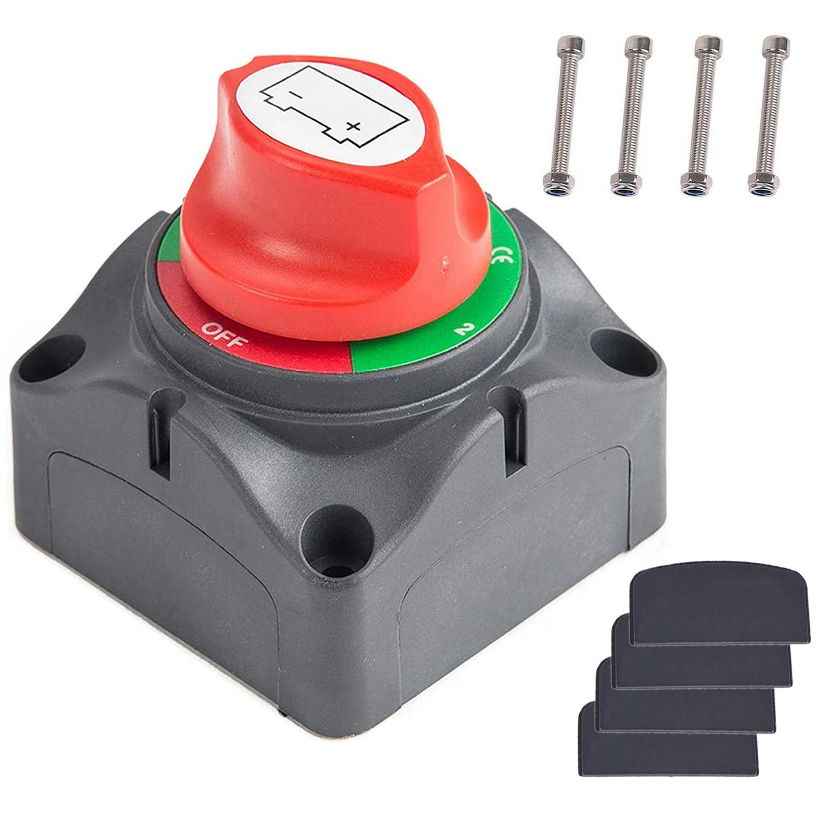 

Auto Battery Disconnect Switch 12V 60V 300A Two Battery Switch Battery Selector Switch Power On Off for Car Boat