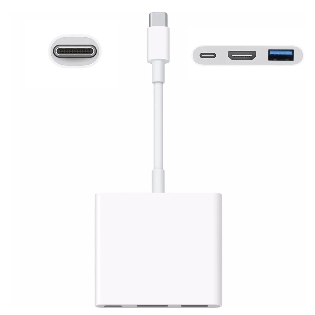 USB-C цифровой AV многопортовый адаптер Gen uine для Apple digital MJ1K2AM/A HDMI и USB Новинка #50 |