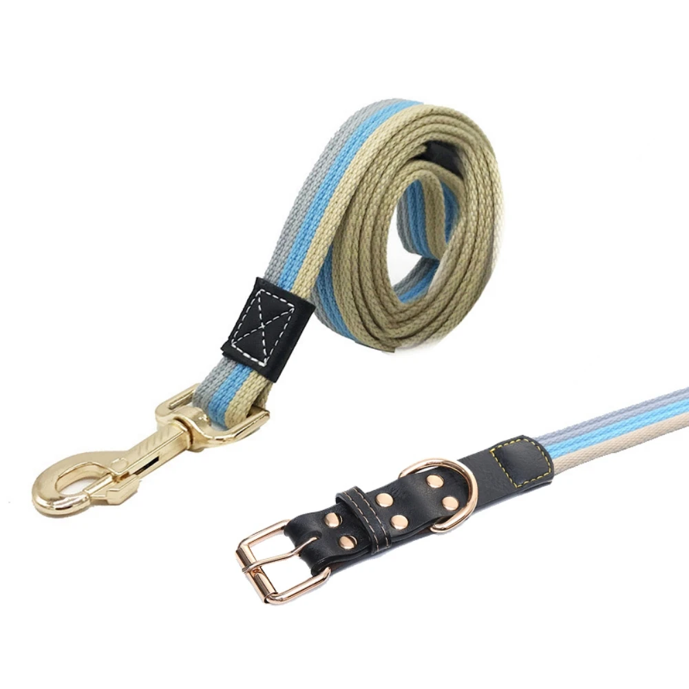 Прочный и прочный тренировочный поводок для домашних питомцев Холщовый с