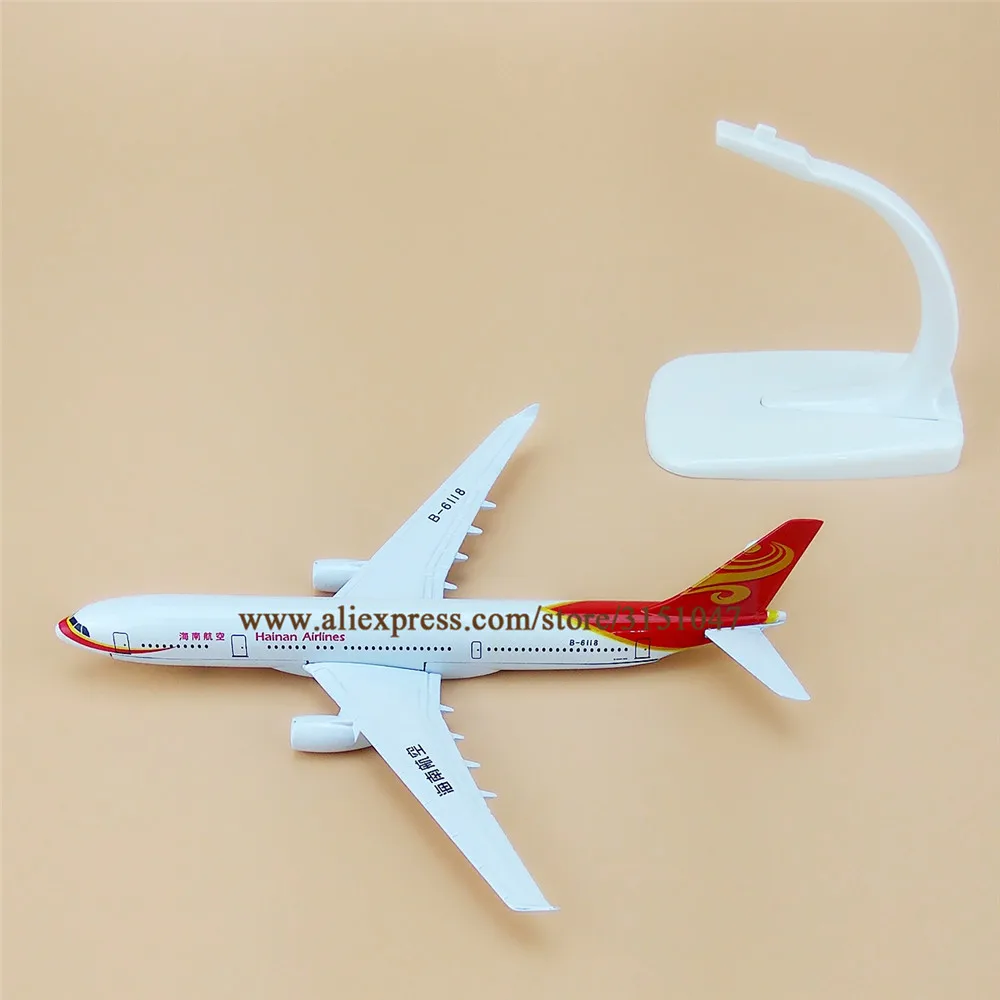 16 см Air China Hainan Airlines A330 модель самолета Аэробус 330 из металлического сплава литая