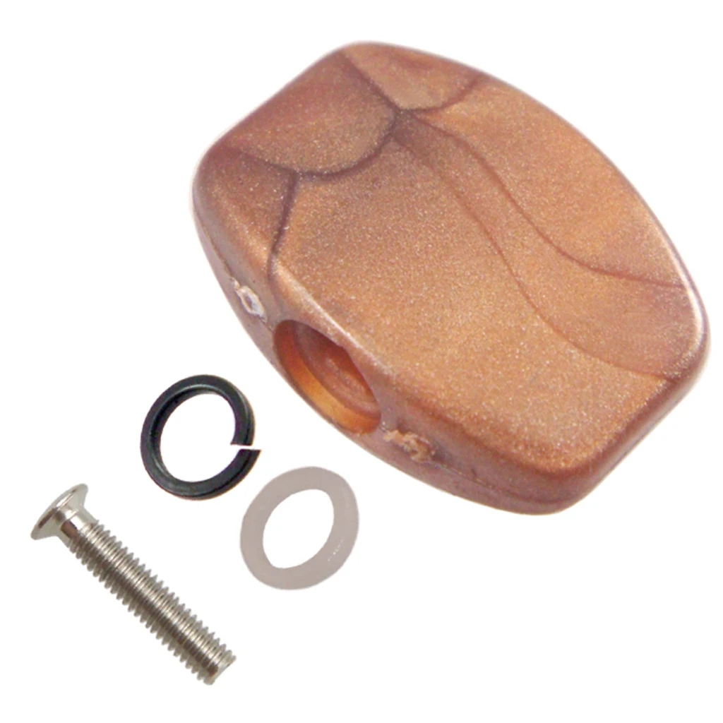 6 шт. гитарных тюнеров кнопочные кнопки кнопка настройки натуральной текстуры |