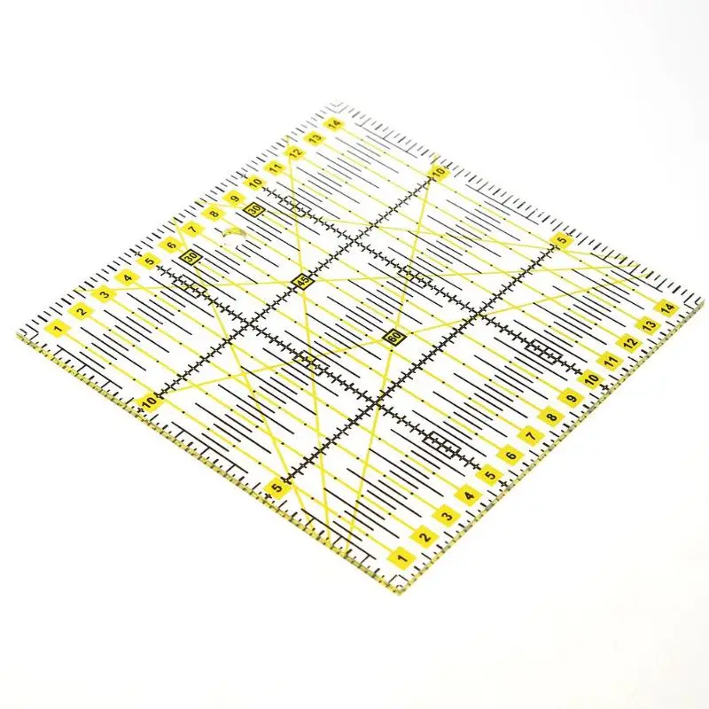 DIY квадратные Лоскутные Ноги Портной Пряжа Ткань режущие линейки швейные