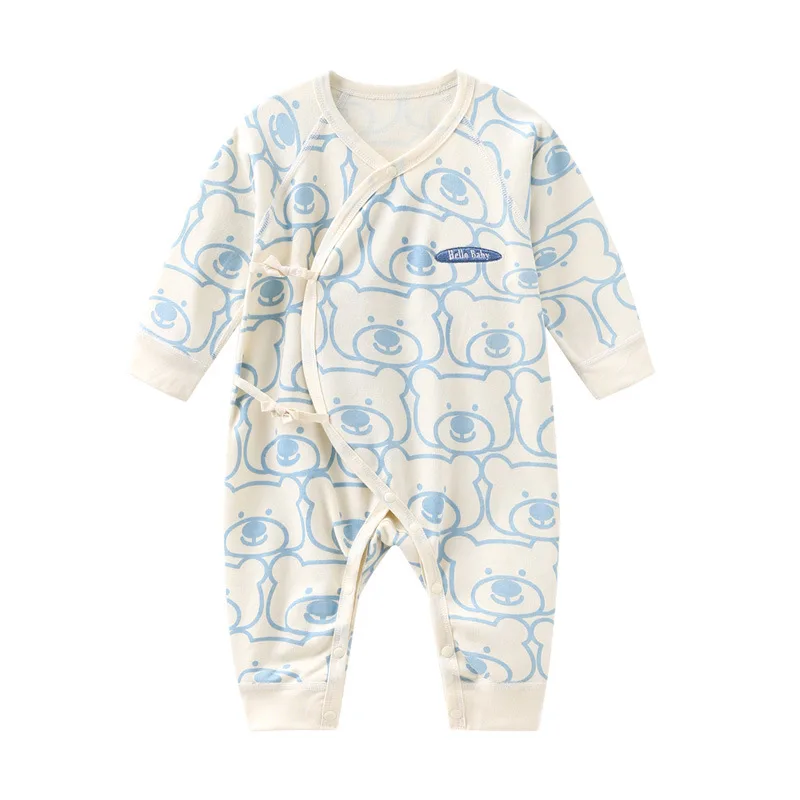 

Baby Boys Rompers Long Sleeve Bear Pattern Jumpsuits for Kids Clothing