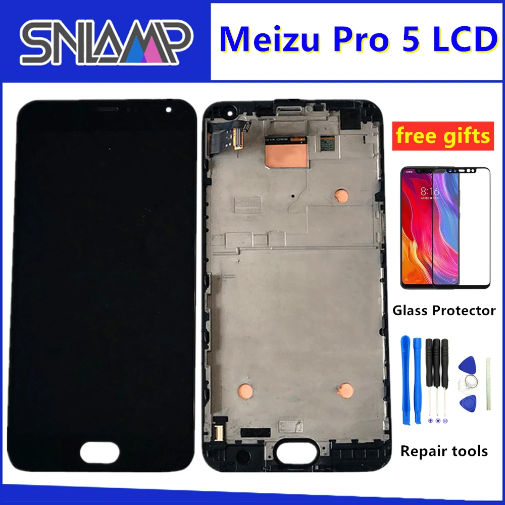 5 7 &quotдля Meizu Pro Pro5 ЖК-дисплей сенсорный экран дигитайзер в сборе с рамкой Замена