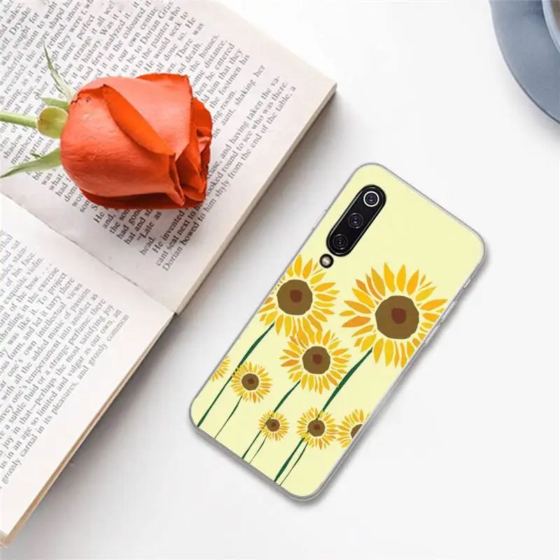 

Flower sunflower pattern Phone Cases For Xiaomi Redmi note 7 8 9 A t k30 max3 9 s 10 pro lite