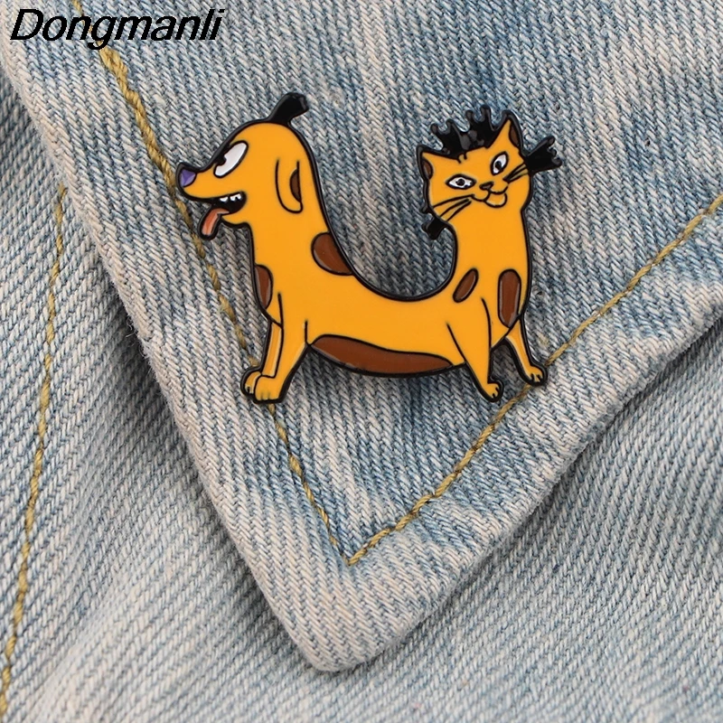 P3933 Dongmanli аниме ювелирные изделия забавная кошка милая собака металлические