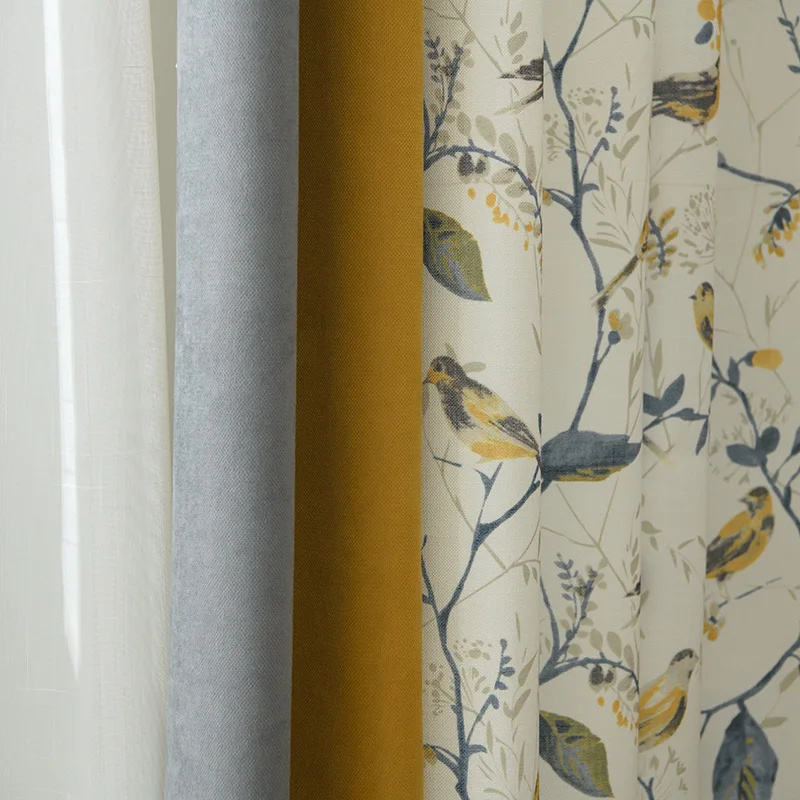 Американские сельские шторы в пасторальном стиле для гостиной столовой спальни