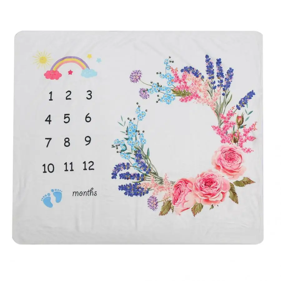 Фланелевое Пеленальное Одеяло для новорожденных одеяло ежемесячного роста