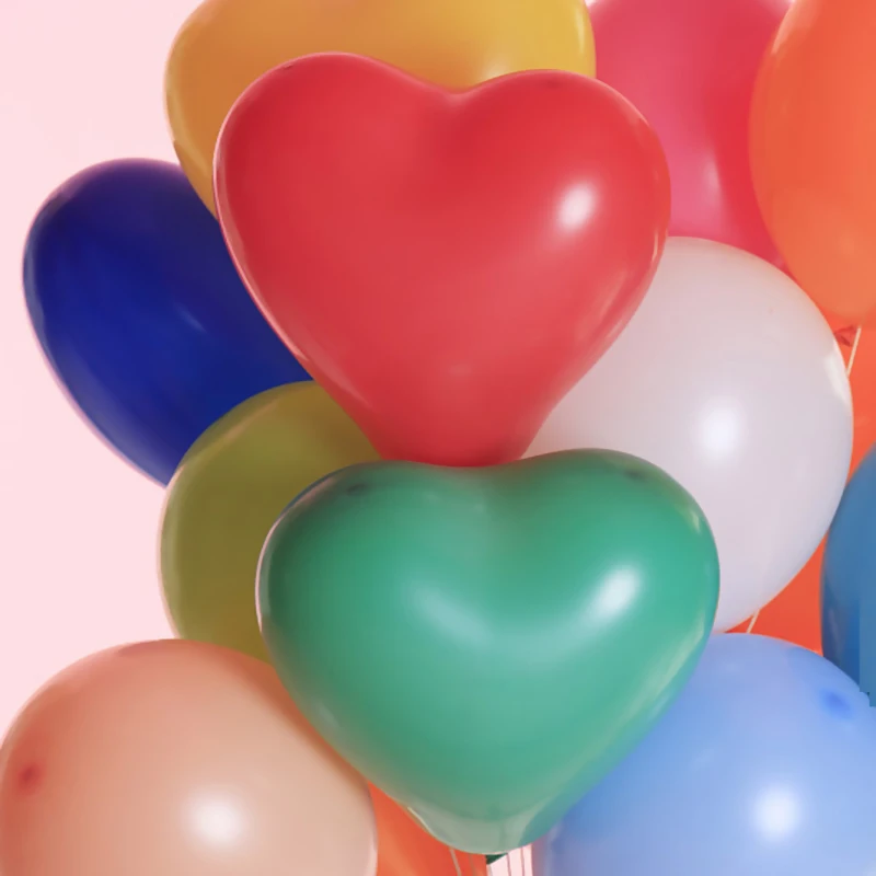12 дюймов Новый сердец воздушных шаров Цвет конфеты латексные воздушные шары с