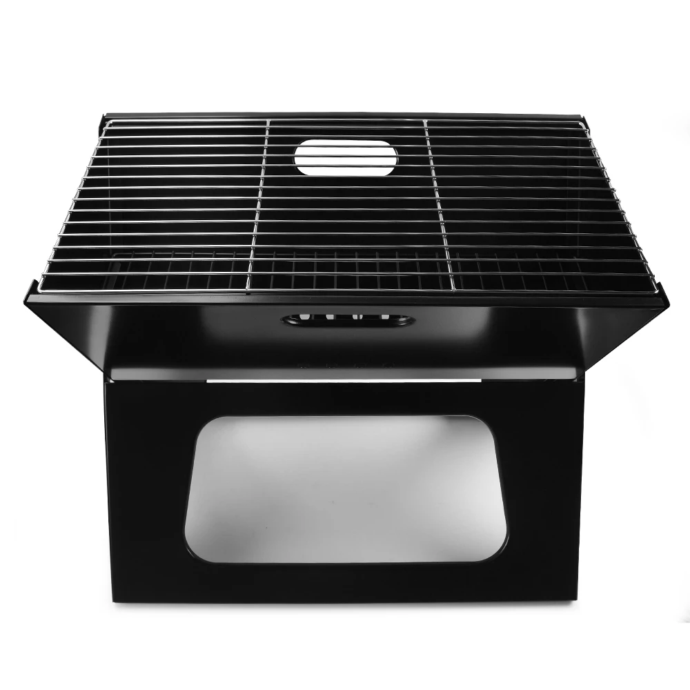 

Portable Charcoal Grill Foldable Bbq Grill Heat Resistant Detachable Eco Beach Picnic Camping Hiking Park Kitchen Bbq Tool