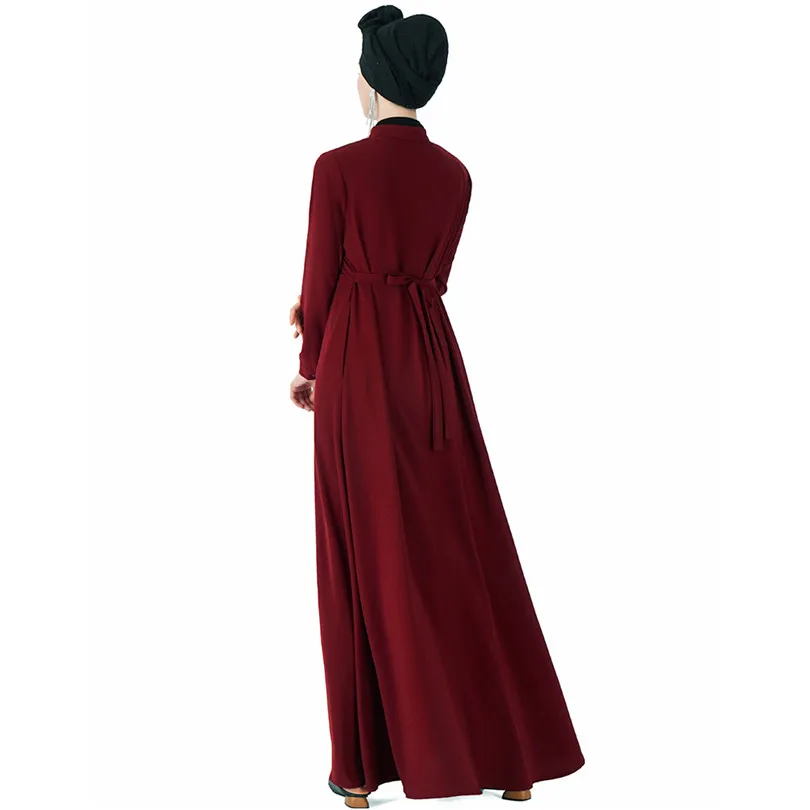 Женская рубашка платье хиджаб мусульманское абайя кимоно Турция Дубай Кафтан