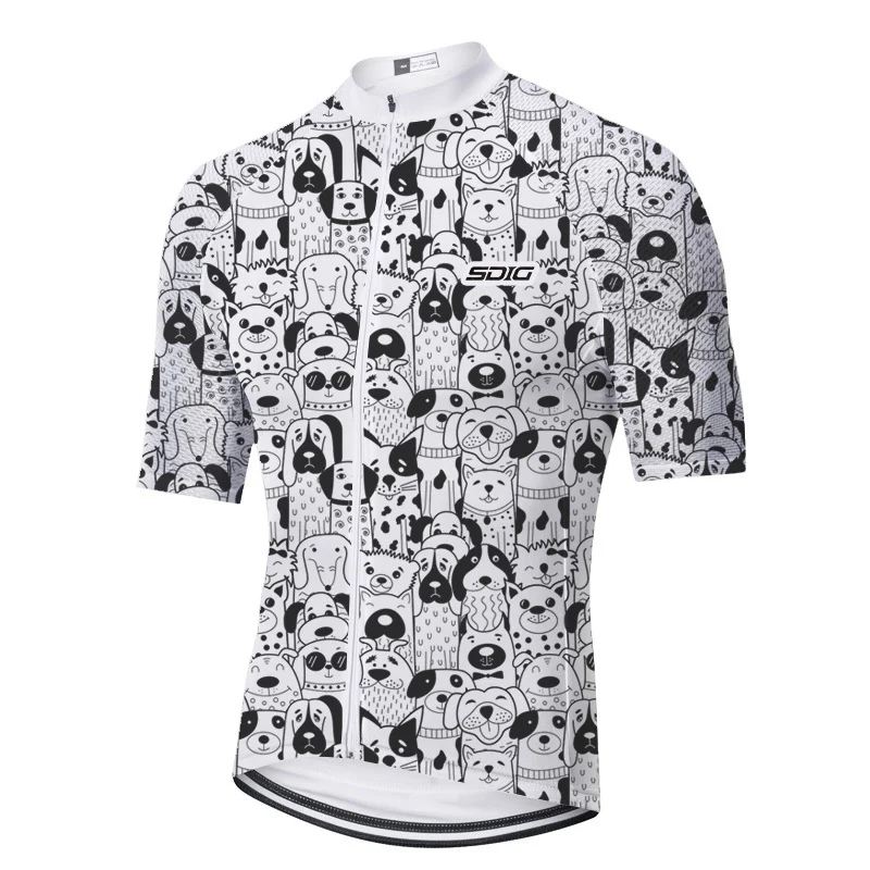 Белая новая одежда SDIG для велоспорта с коротким рукавом итальянская ткань