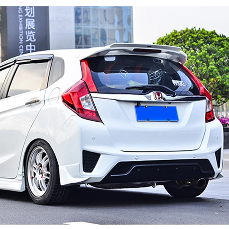 Задний спойлер для Honda GK5 Fit / Jazz 2014 2015 2016 2017 высококачественный задний из АБС